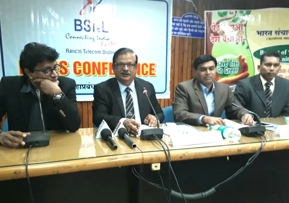 BSNL will send Bill via sms and email under GoGreenInitative
