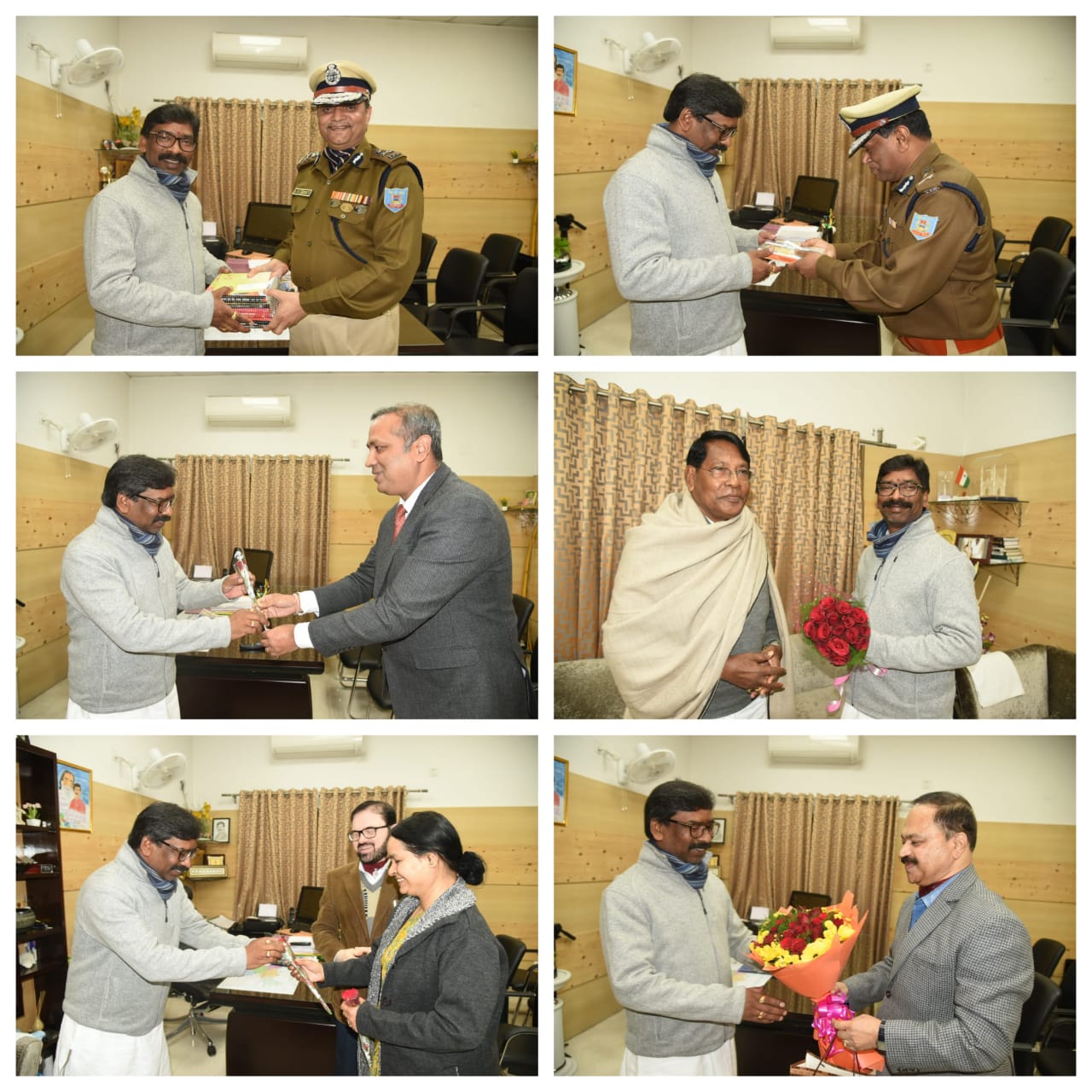 A large number of people wishes happy new year to cm Jharkhand