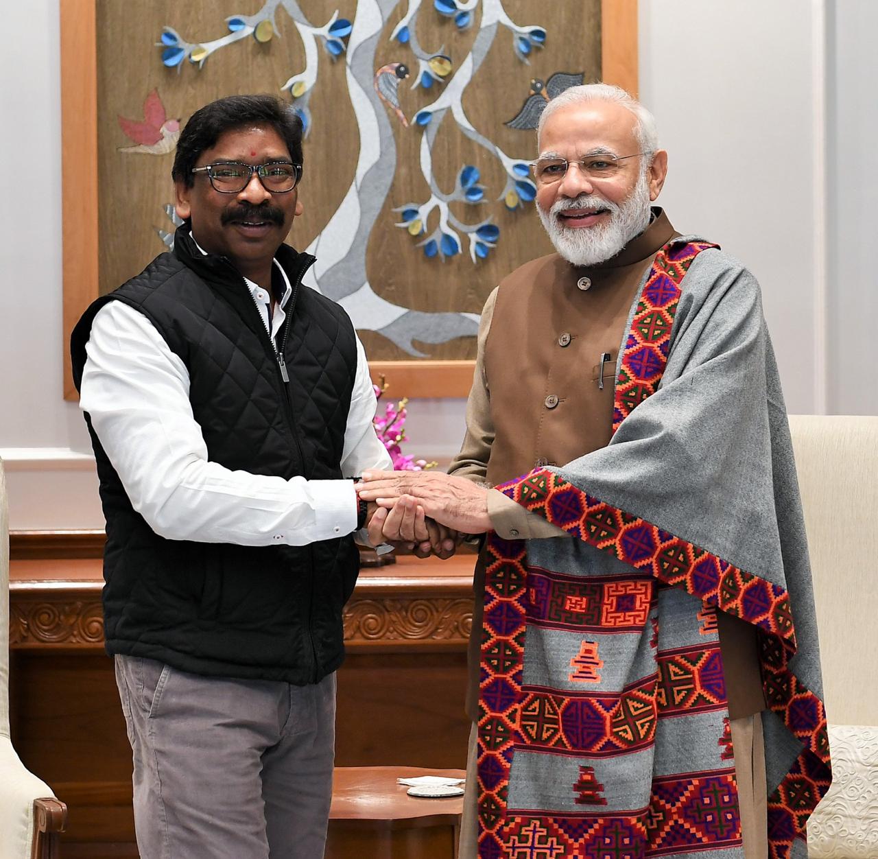 Cm Jharkhand, hemant Soren met pm Narendra Modi