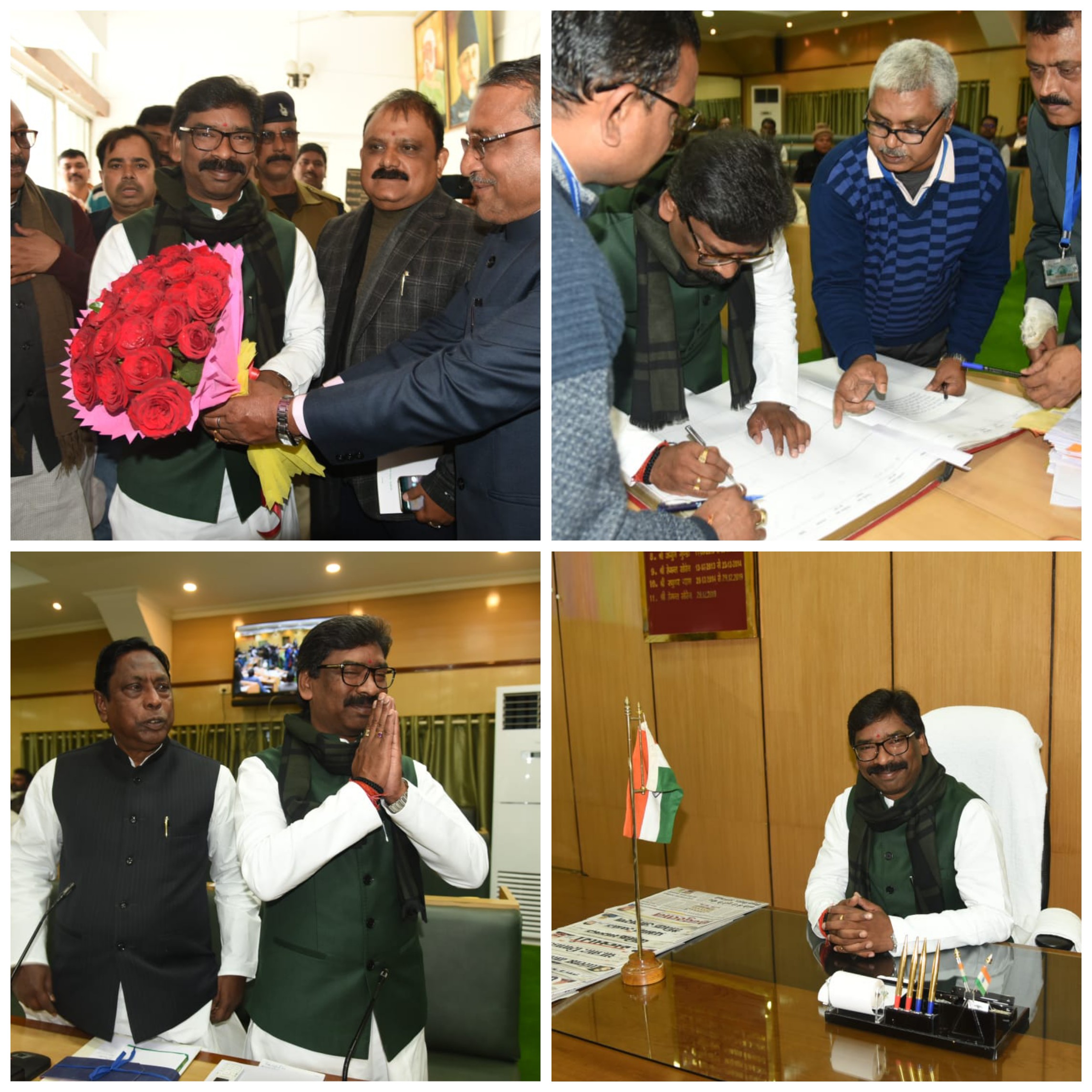 Cm hemant Soren took the oath as member of Fifth vidhan sabha