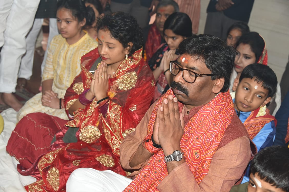 Cm Jharkhand worshipped in vidyanchal