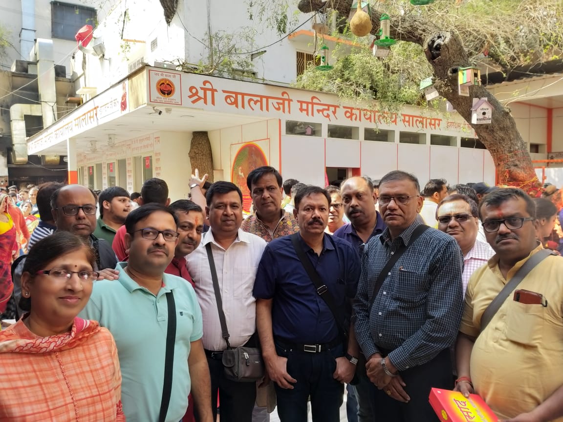 The delegation of sri shyam mandal reached salasar dham