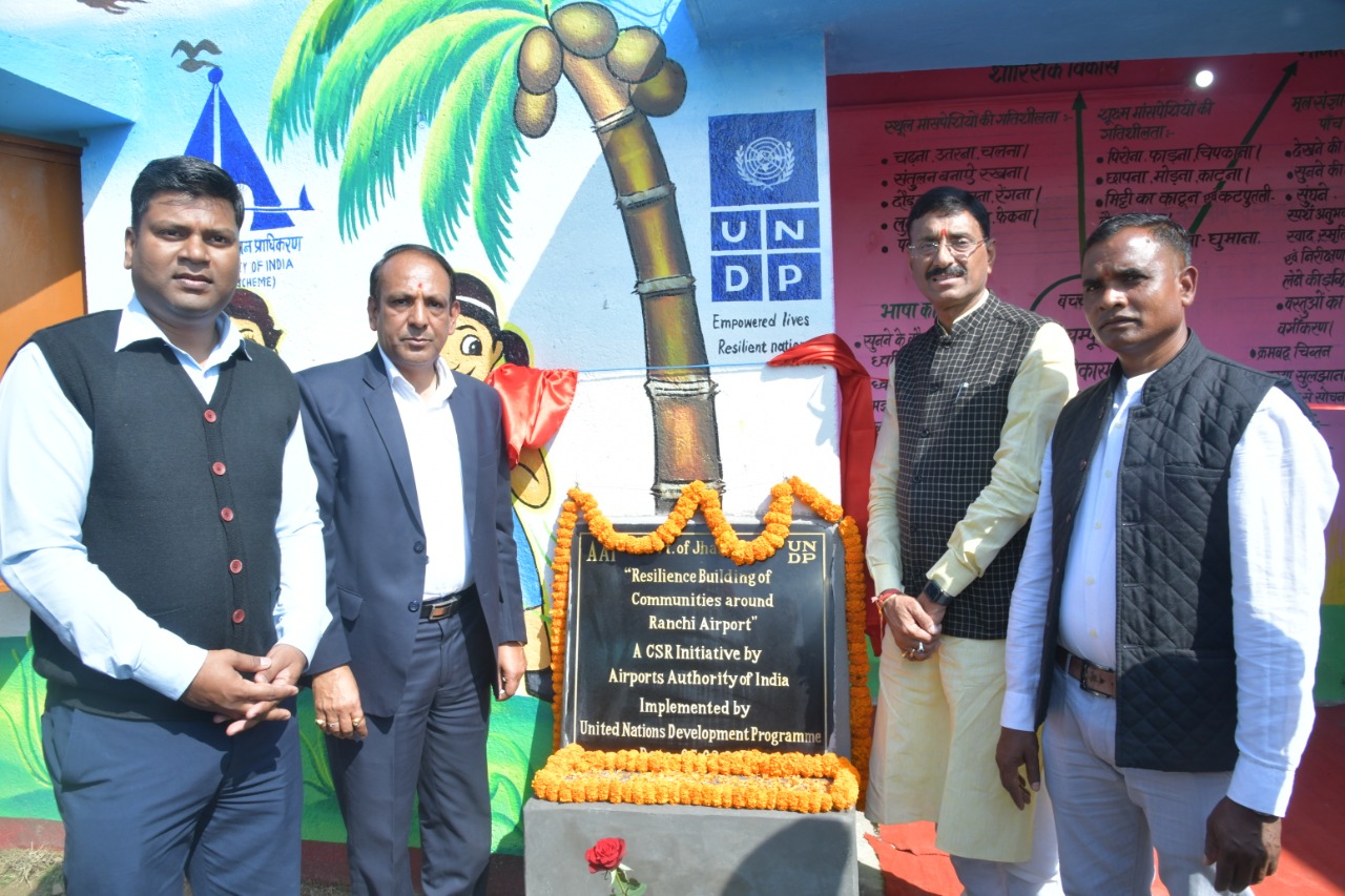 Member of parliament, ranchi sanjay seth inagurated johar mobile clinical van and aadarsh aaganwadi kendra