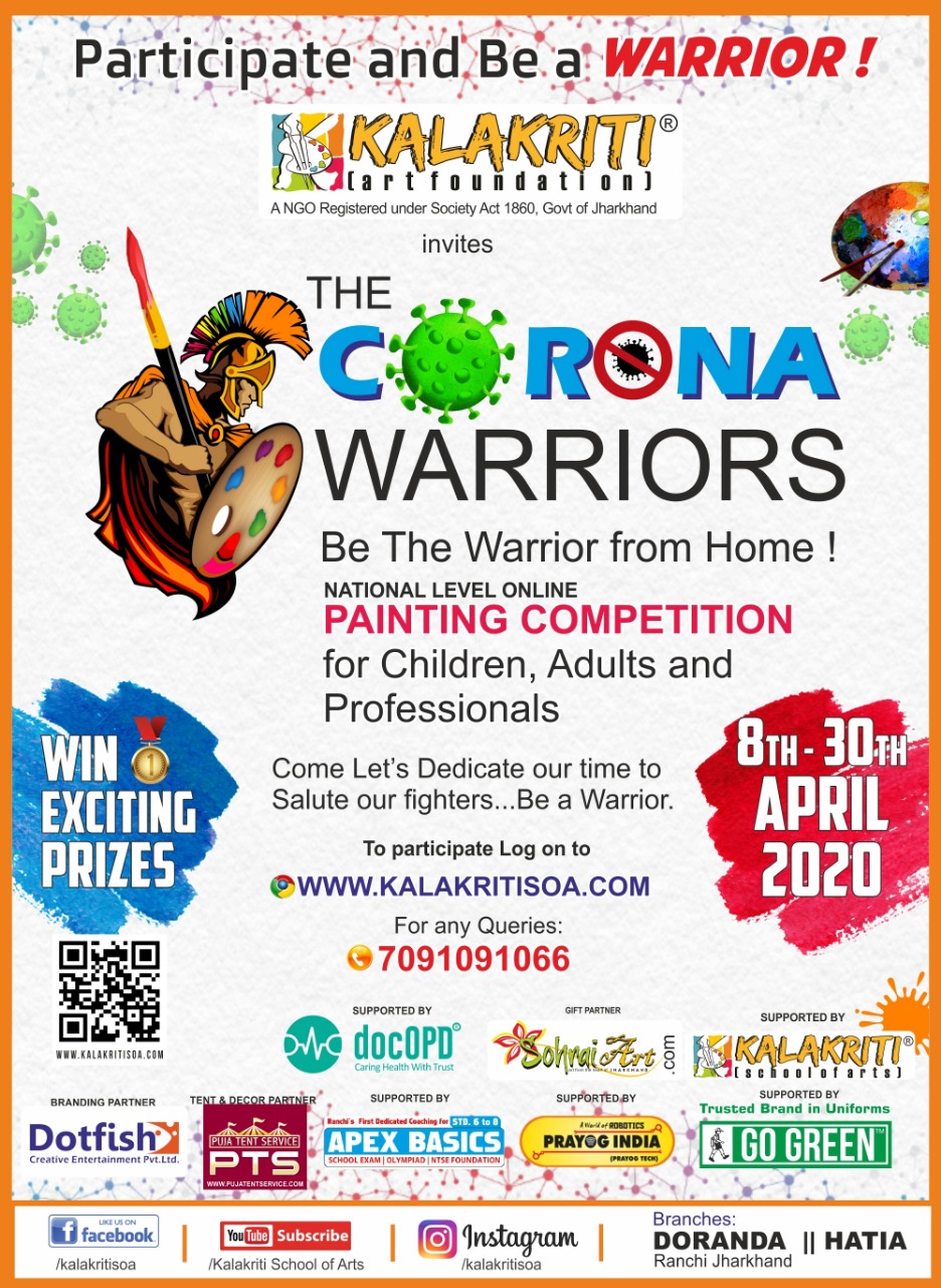 Online painting competition, the corona warriors started
