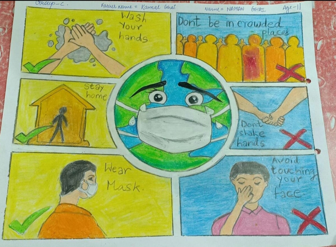 Our arth and the ped mic covid 19, a painting competition