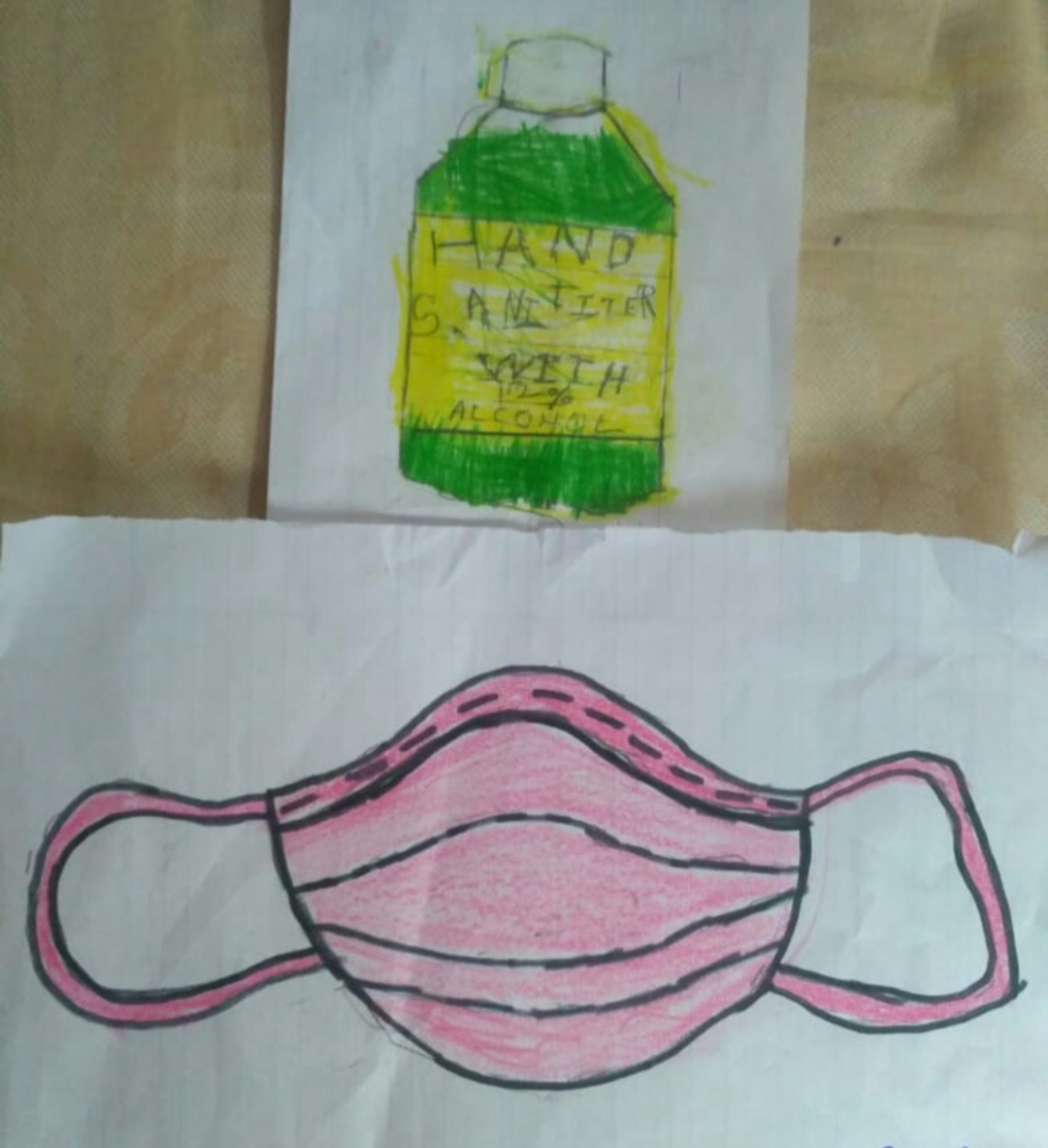 आयु वर्ग 9-12 के प्रथम पुरुस्कार विजेता नमन घई द्वारा बनाई गई पेंटिंग