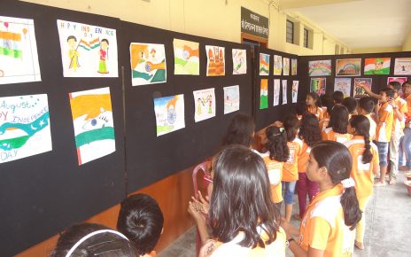 Drawing exhibition by kalakriti school of arts.