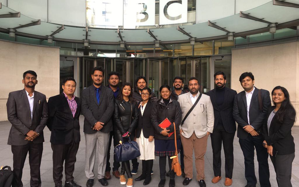 a delegation of 13 member visited the head quarter of bbc