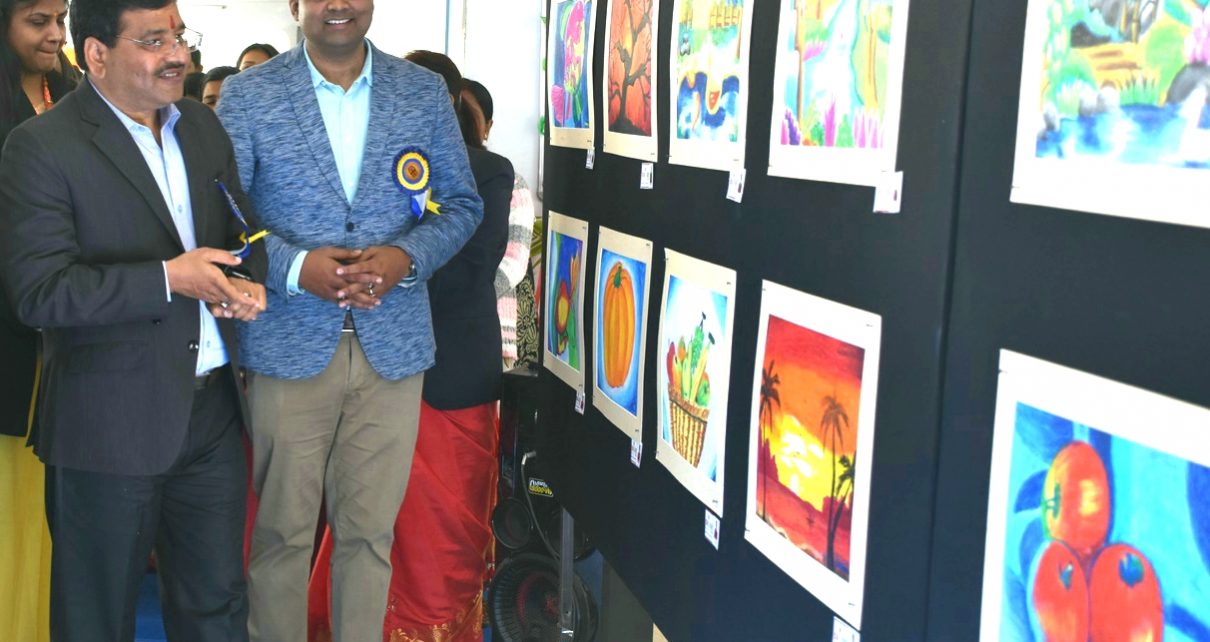 Inaguration of two days painting competition in y b n public school