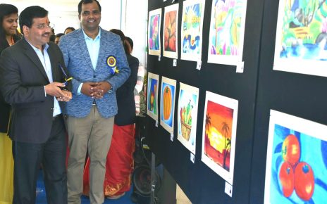 Inaguration of two days painting competition in y b n public school