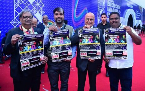 Poster of fourth photo video fare, Jharkhand imaging expo launched in Mumbai