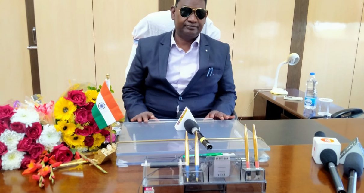 Minister satyanand bhokta took the office charge