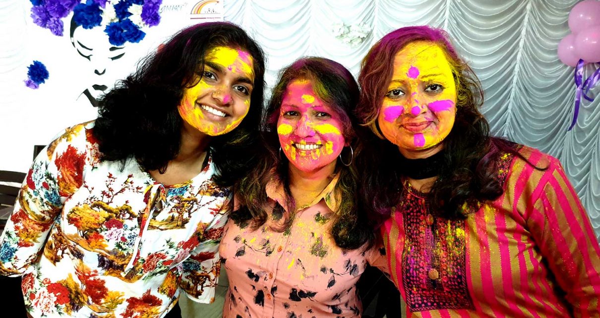 Artists of sanskar bharti celebrated festival of colours holi