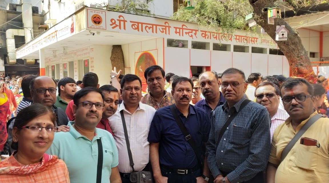 The delegation of sri shyam mandal reached salasar dham