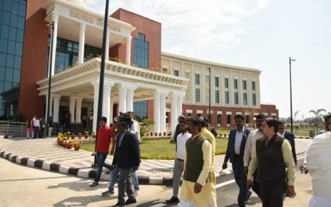 Cm Jharkhand hemant Soren inspected new vidhansabha Bhawan
