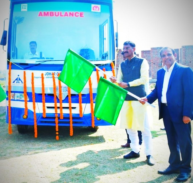 Member of parliament, ranchi sanjay seth inagurated johar mobile clinical van and aadarsh aaganwadi kendra