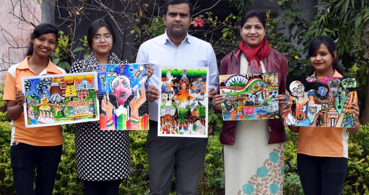 Result of online painting competition organized on independence day declared