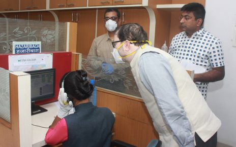Chief secretary dr d k tiwary inspected state level corona control room