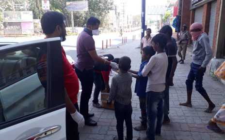 Fight against corona : jci ranchi dustributed ration and essential items ti the residents of labed villege