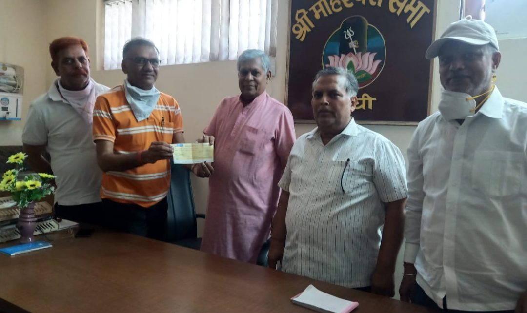 Donation by sri shyam sewa trust for food for needy