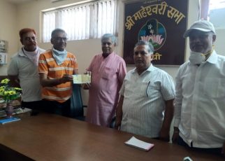 Donation by sri shyam sewa trust for food for needy