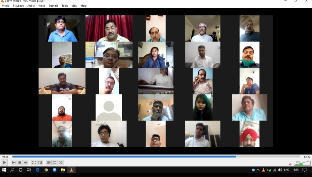 Third meeting of Working journalists of India via video conferencing